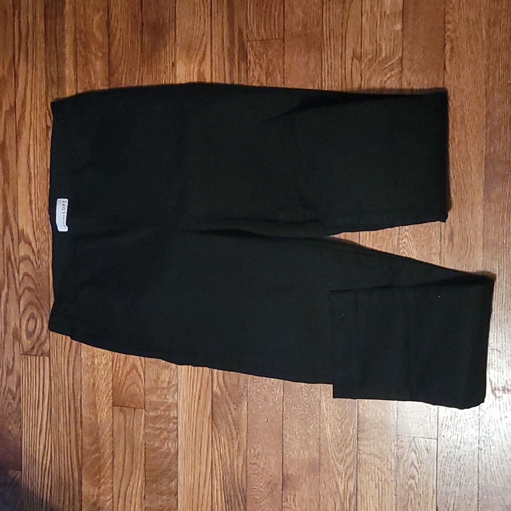 loft, size 6, black denim